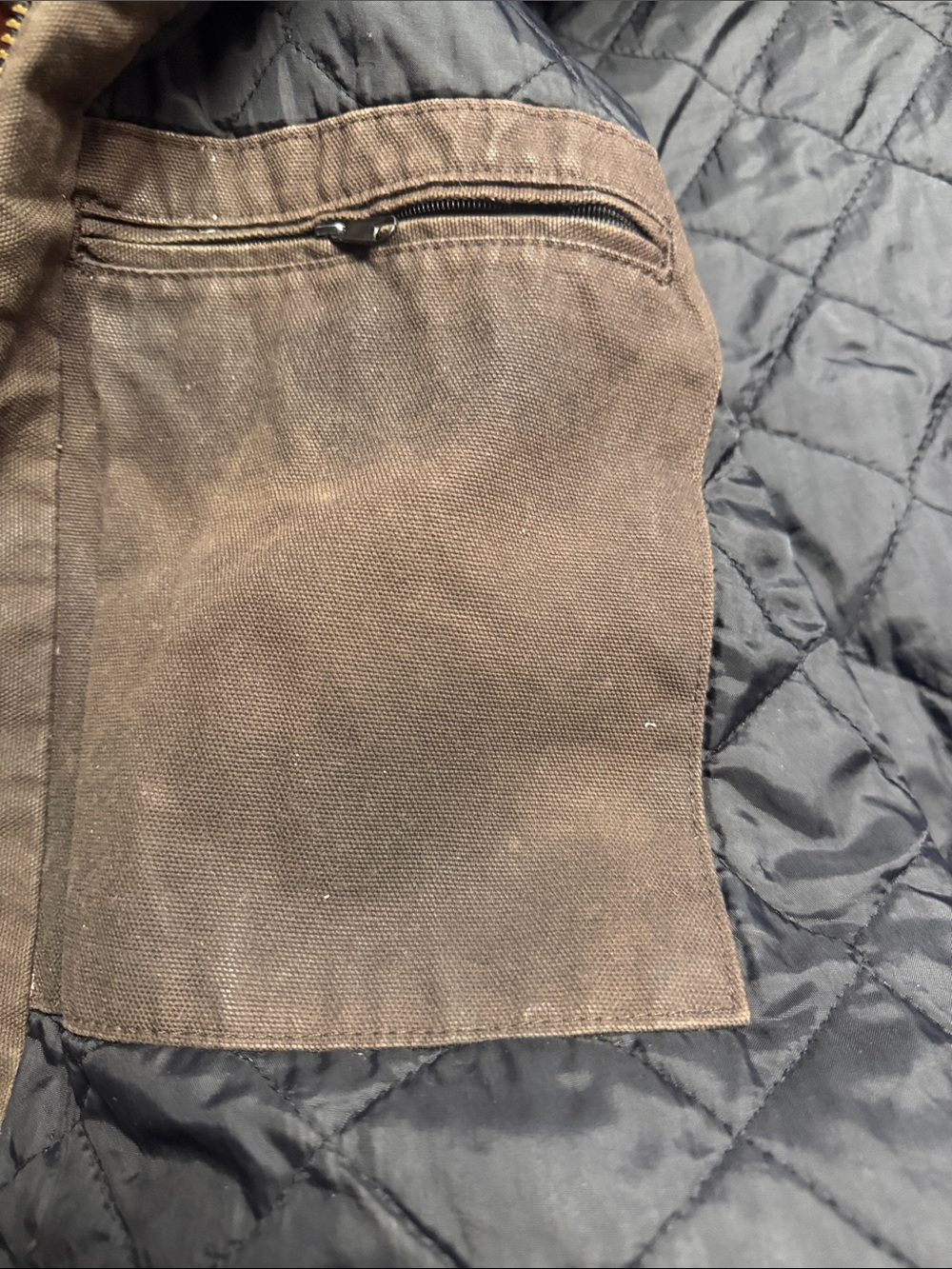 Vintage Carhartt waxed cotton work jacket L - Picture 12 of 13